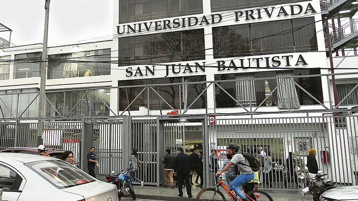 Cuánto cuesta la pensión en la universidad privada San Juan Bautista